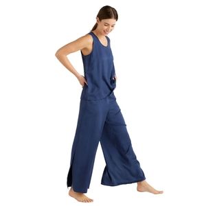 Quince 100% Washable Silk Pajama Pants NWT Navy Small